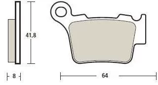 Brembo Sintered Racing Brake Pad 07849312