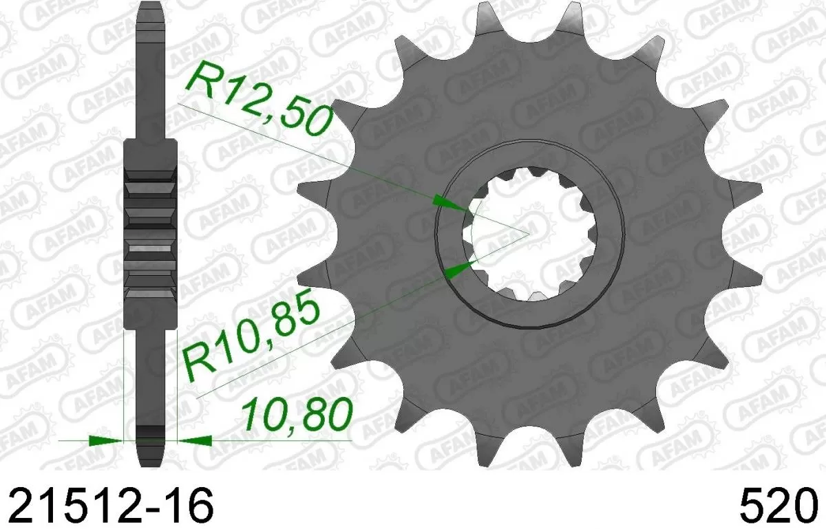 AFAM Sprocket Front 16T - 520