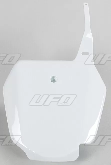 UFO Front Number Plate Suzuki White RM85