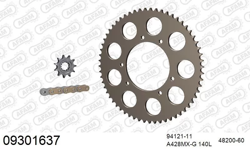 AFAM Chainset - Aluminium