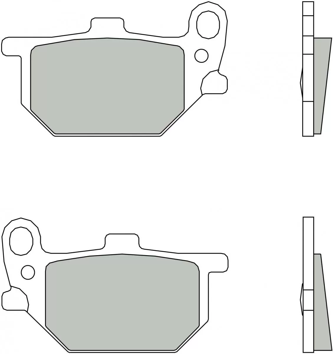 Brembo 07YA0413 Brake Pads Organic Genuine Street 