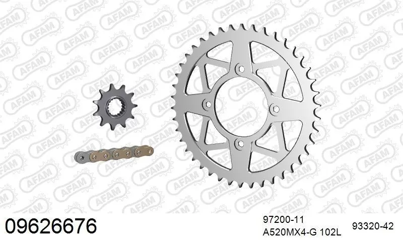 AFAM Chainset - Aluminium