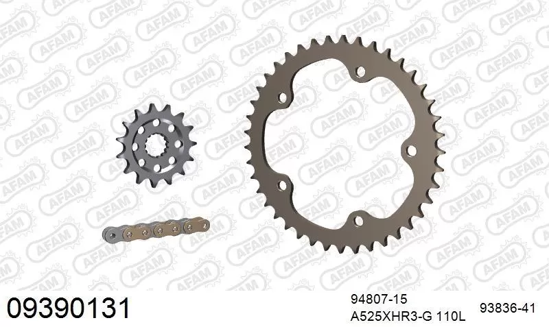 AFAM Chainset - Aluminium