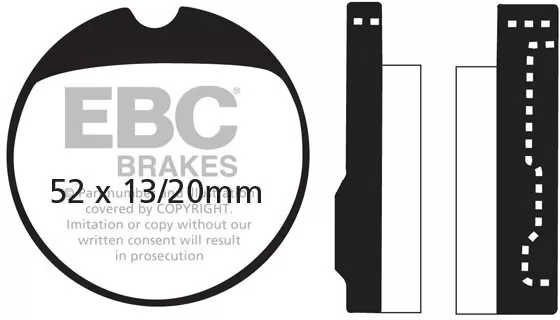 EBC Organic Brake Pads FA013