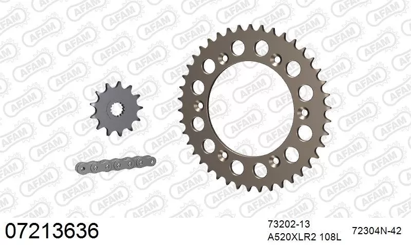AFAM Chainset - Aluminium