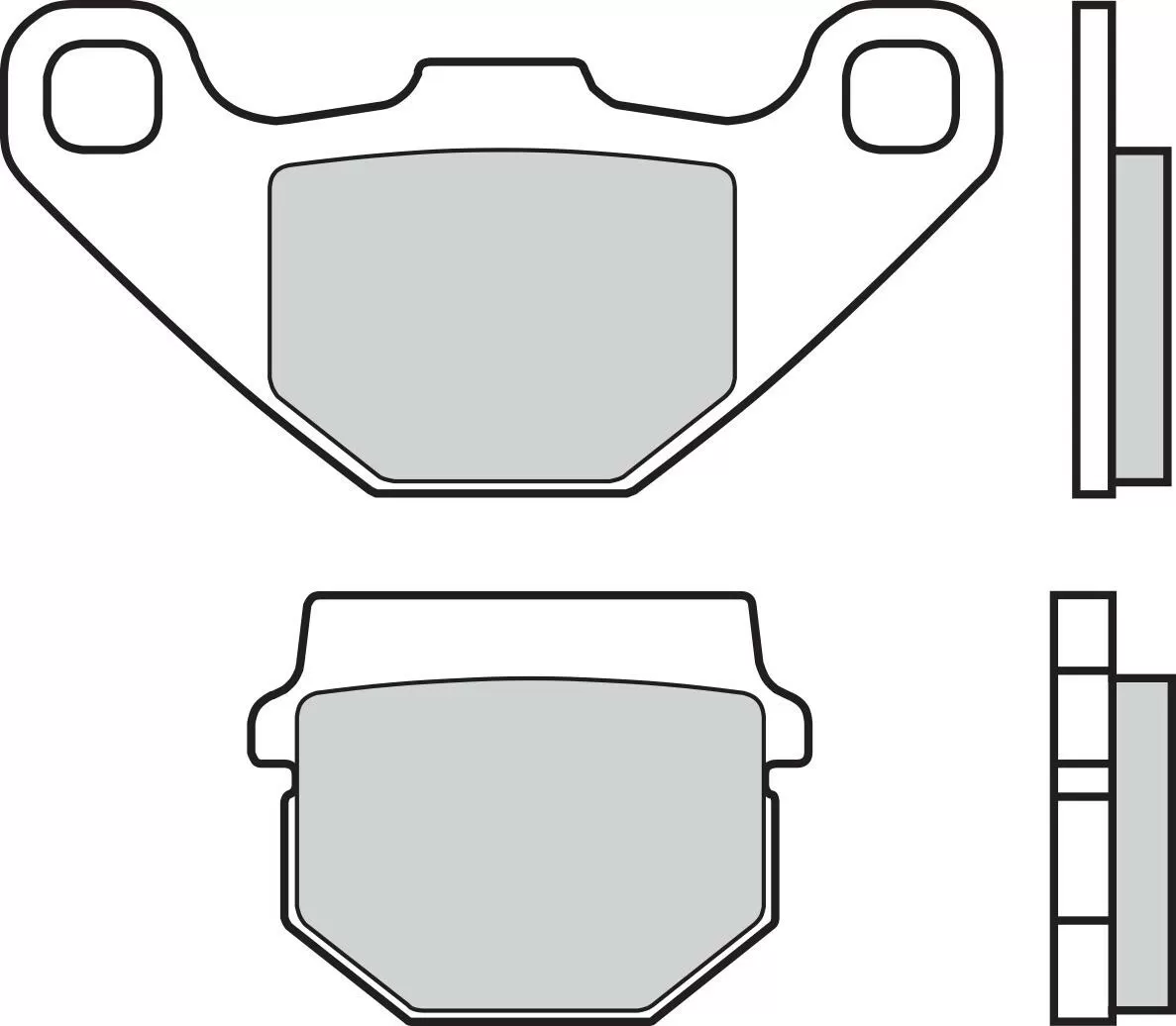 Brembo 07026CC Brake Pads Organic Scooter 