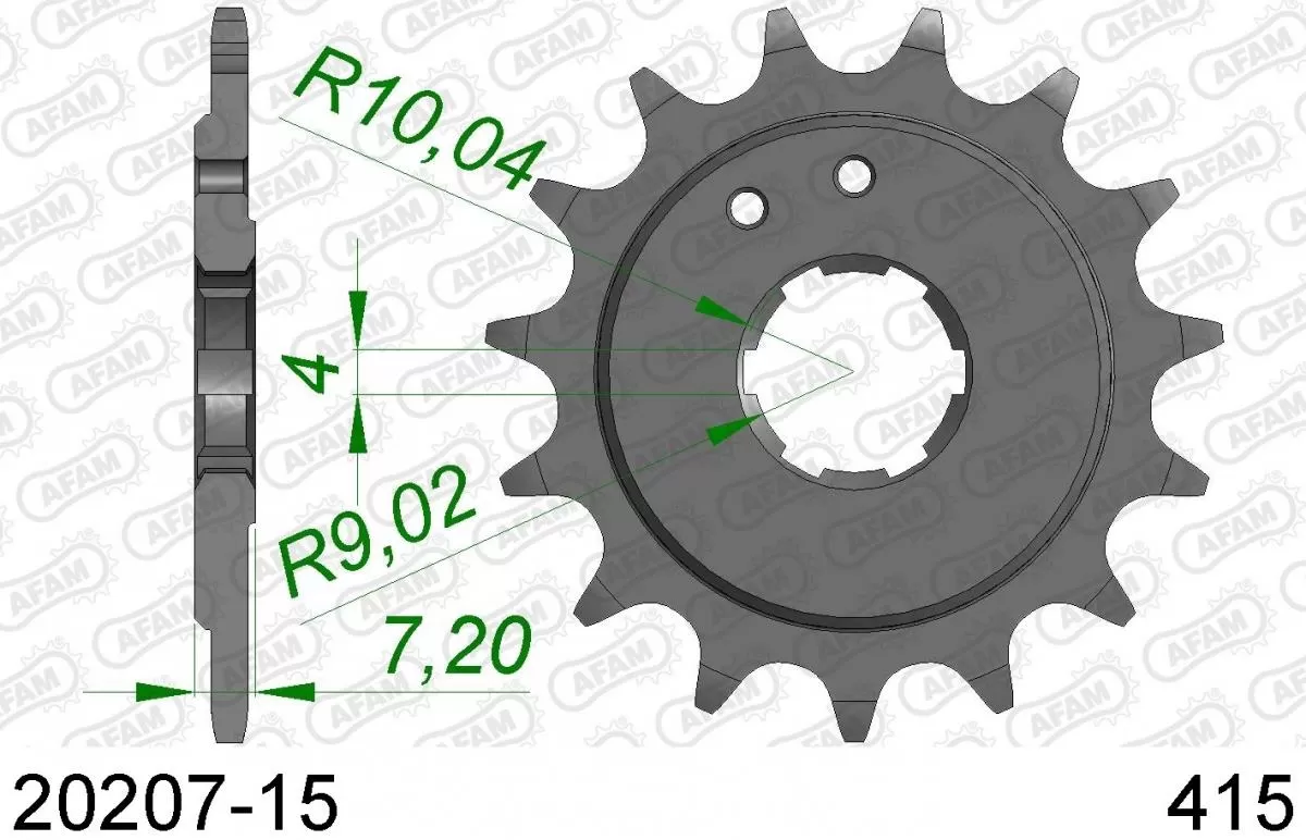 AFAM Sprocket Front 15T - 415