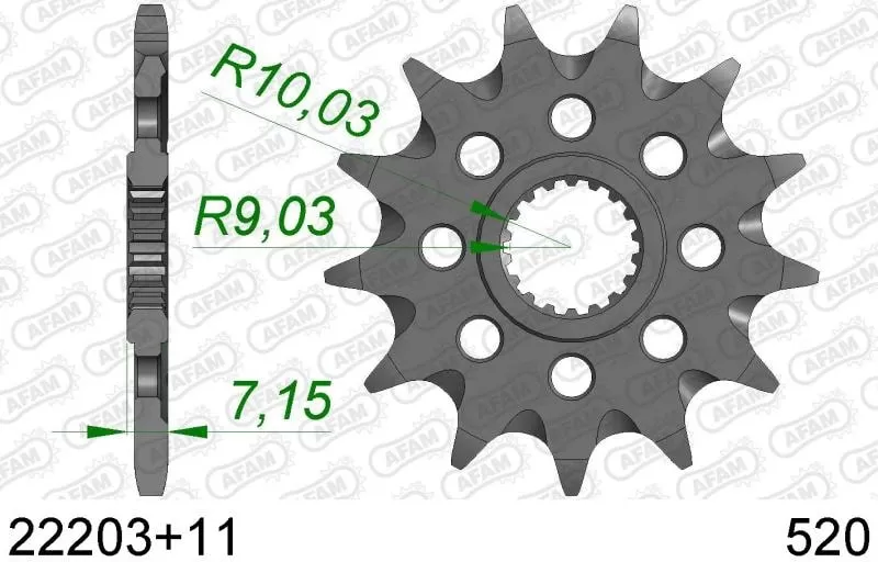 AFAM Sprocket Front - 11T - 520
