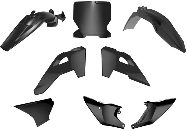 Rtech Plastic Kit 6-Piece Black for Husqvarna TC 85 2025