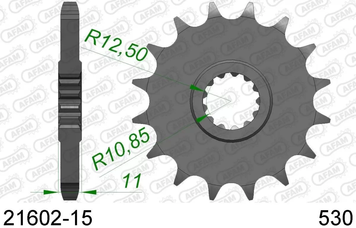AFAM Sprocket Front 15T - 530