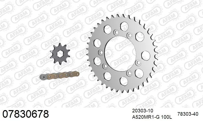 AFAM Chainset - Aluminium