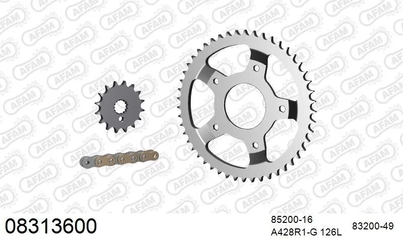 AFAM Chainset - Steel