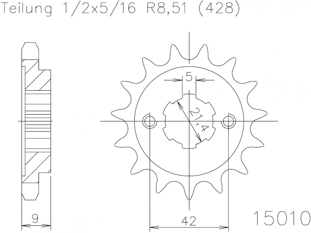 Esjot Sprocket Front 19T - 428