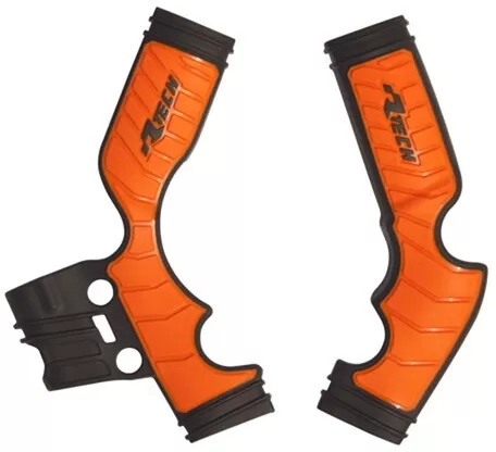 Rtech Bi-material Frame Protectors KTM SX 65 Black/Orange