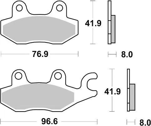 638DS-1 BRAKE PADS SINTER RACING