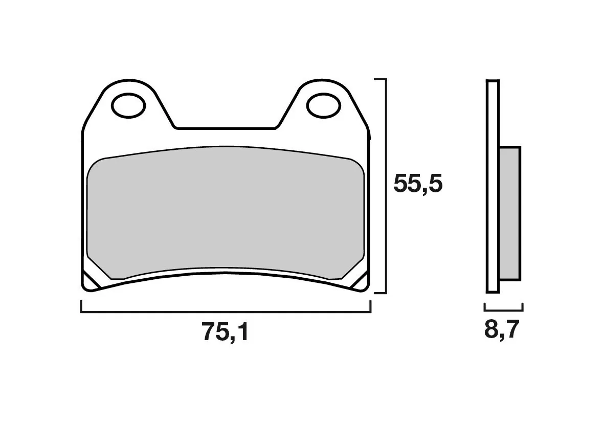 Brembo 07BB19SR Brake Pads Sinter Sport Street 