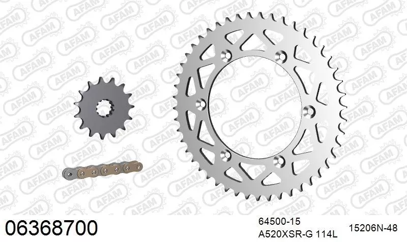 AFAM Chainset - Aluminium