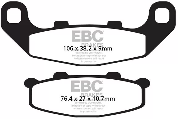 EBC Organic Brake Pads FA141