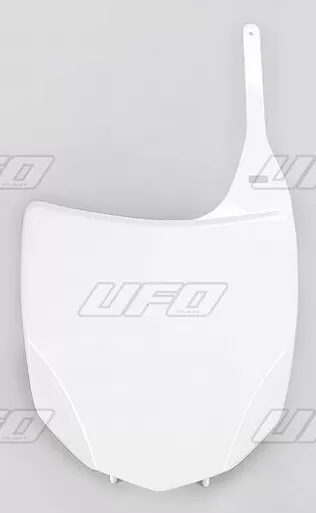 UFO Front Number Plate White Kawasaki KXF250/450
