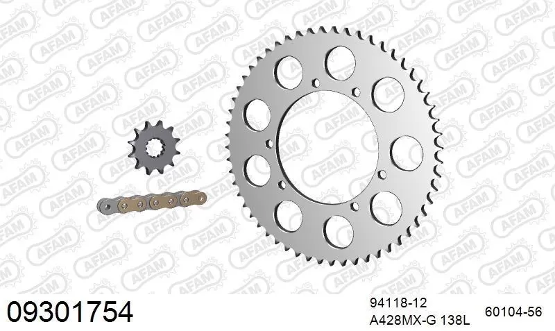 AFAM Chainset - Aluminium
