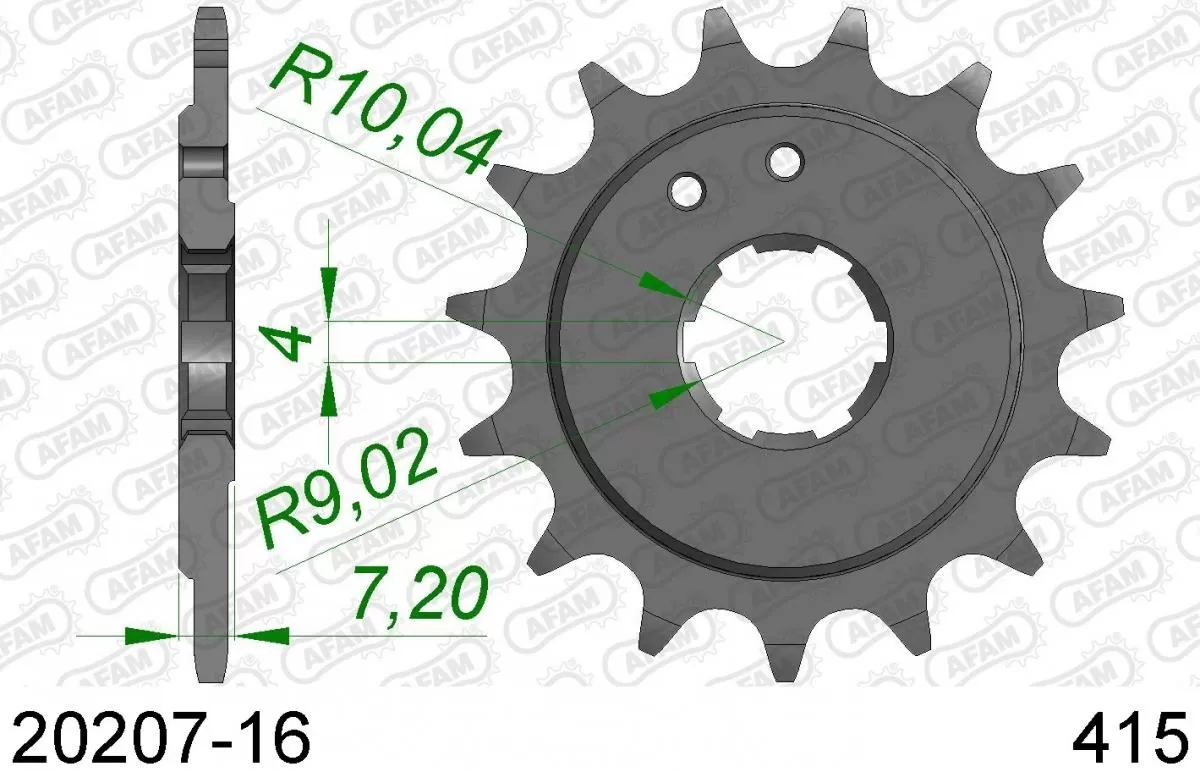 AFAM Sprocket Front 16T - 415