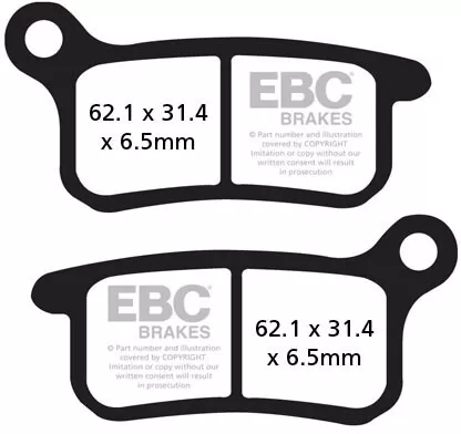 EBC Organic Brake Pads FA357TT