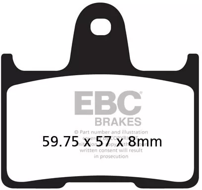 EBC HH Sintered Brake Pads FA254HH