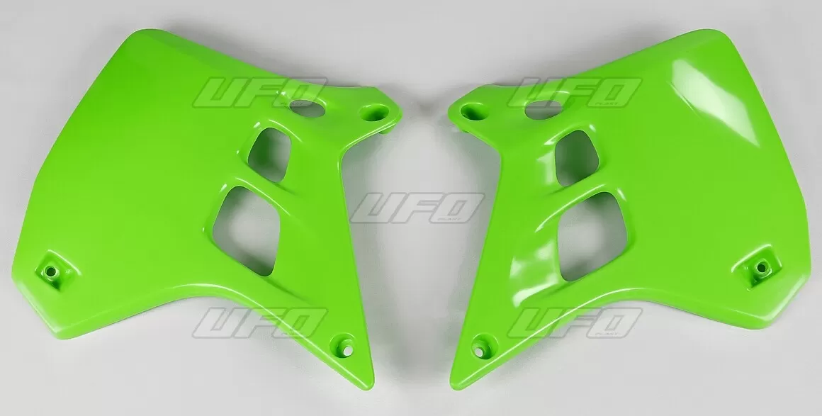 UFO Radiator Covers Kawasaki Green KX250 90-91