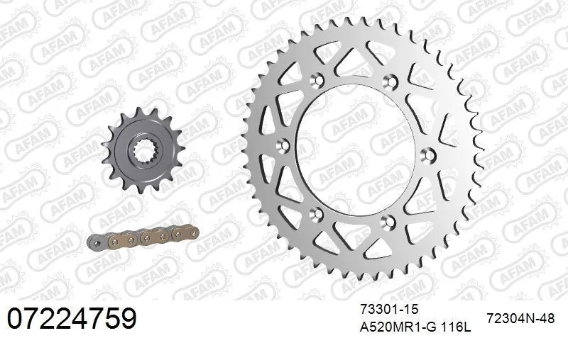 AFAM Chainset - Aluminium