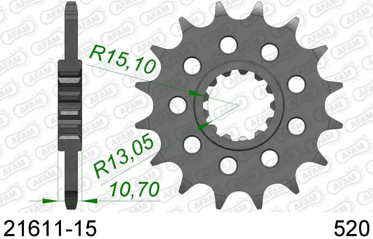 AFAM Sprocket Front 15T - 520