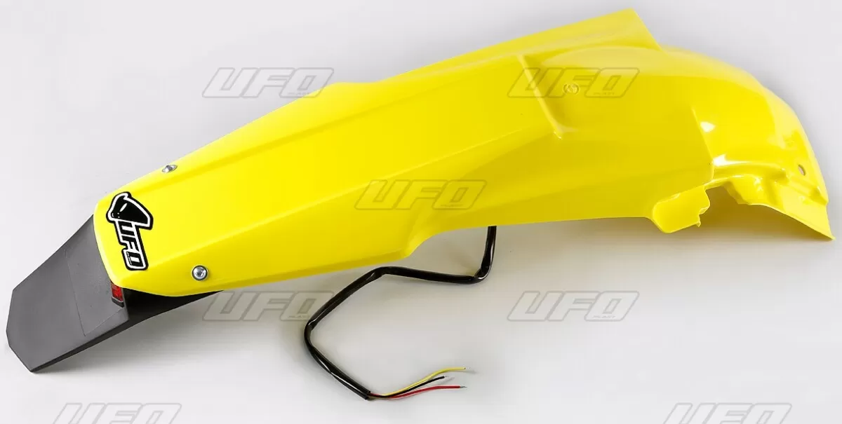 UFO Rear Fender with LED Suzuki RMZ450 Yellow