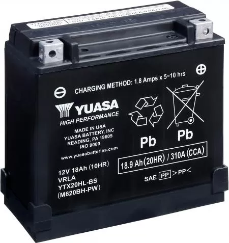 Yuasa Battery YTX20HL-BS High Performance