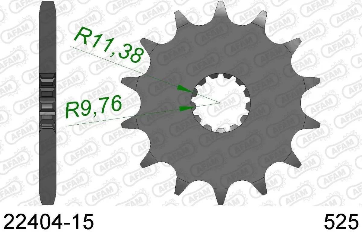 AFAM Sprocket Front 15T - 525