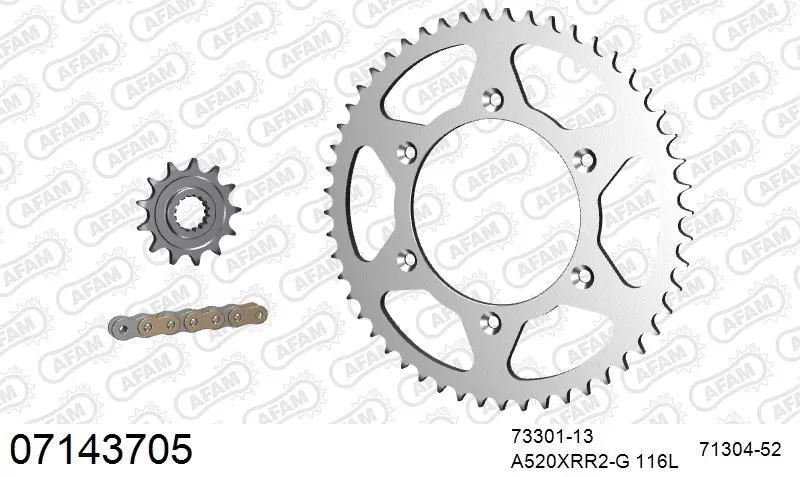 AFAM Chainset - Steel