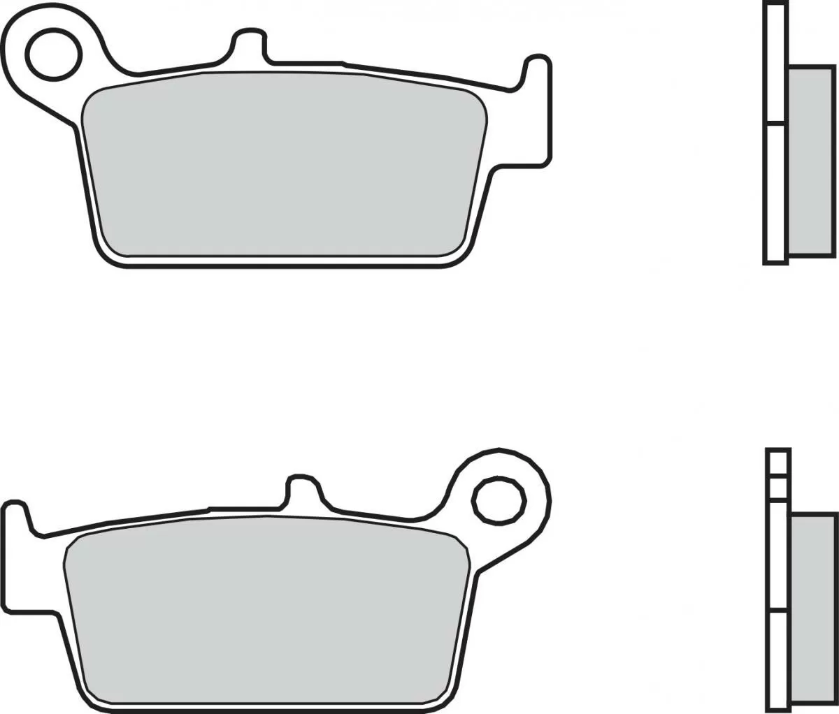 Brembo 07028CC Brake Pads Organic Scooter 