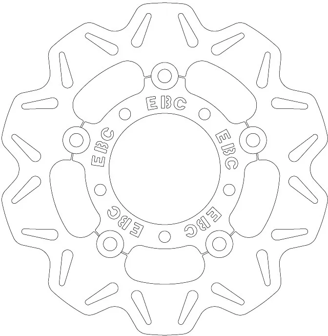 EBC Scooter Brake Disc VR9133BLK