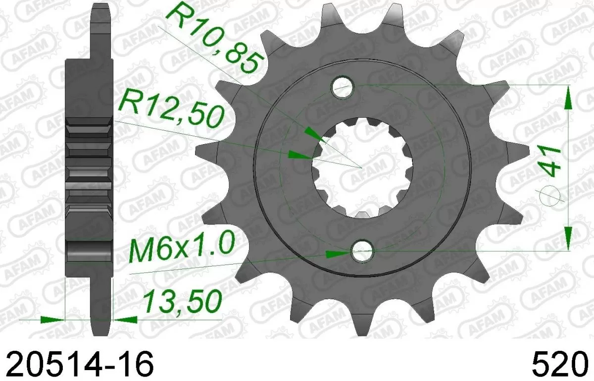 AFAM Sprocket Front 16T - 520