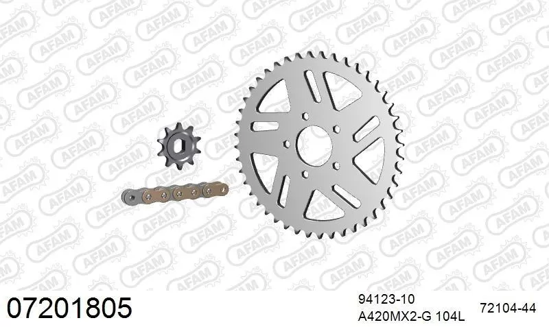 AFAM Chainset - Aluminium