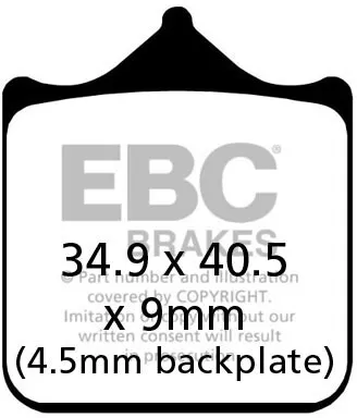 EBC GPFAX Race HH Sintered Brake Pads GPFAX604/4HH