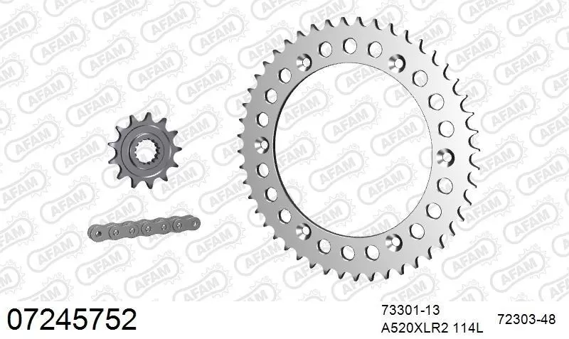 AFAM Chainset - Aluminium