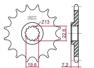 RK Front Sprocket 16T 520 C4097-16