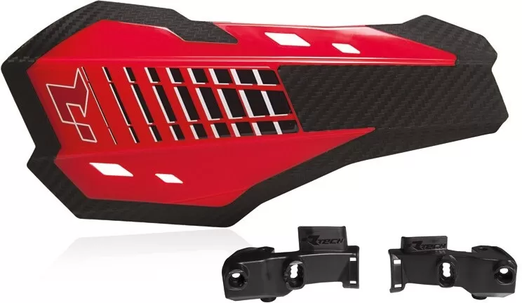 Rtech HP2 Handguard Set with Braktec Mounting Kit Red