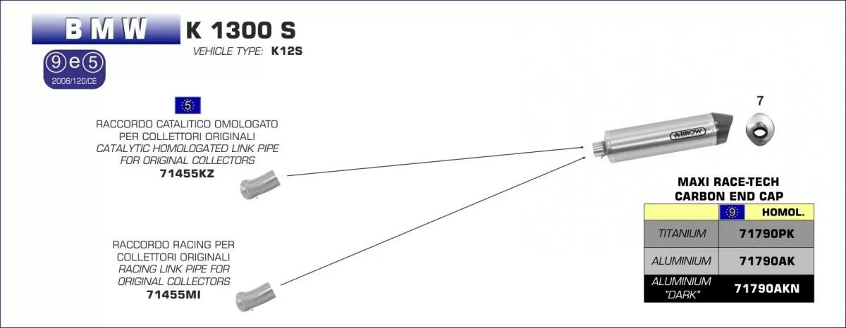 Arrow Link Pipe 71455KZ EEC