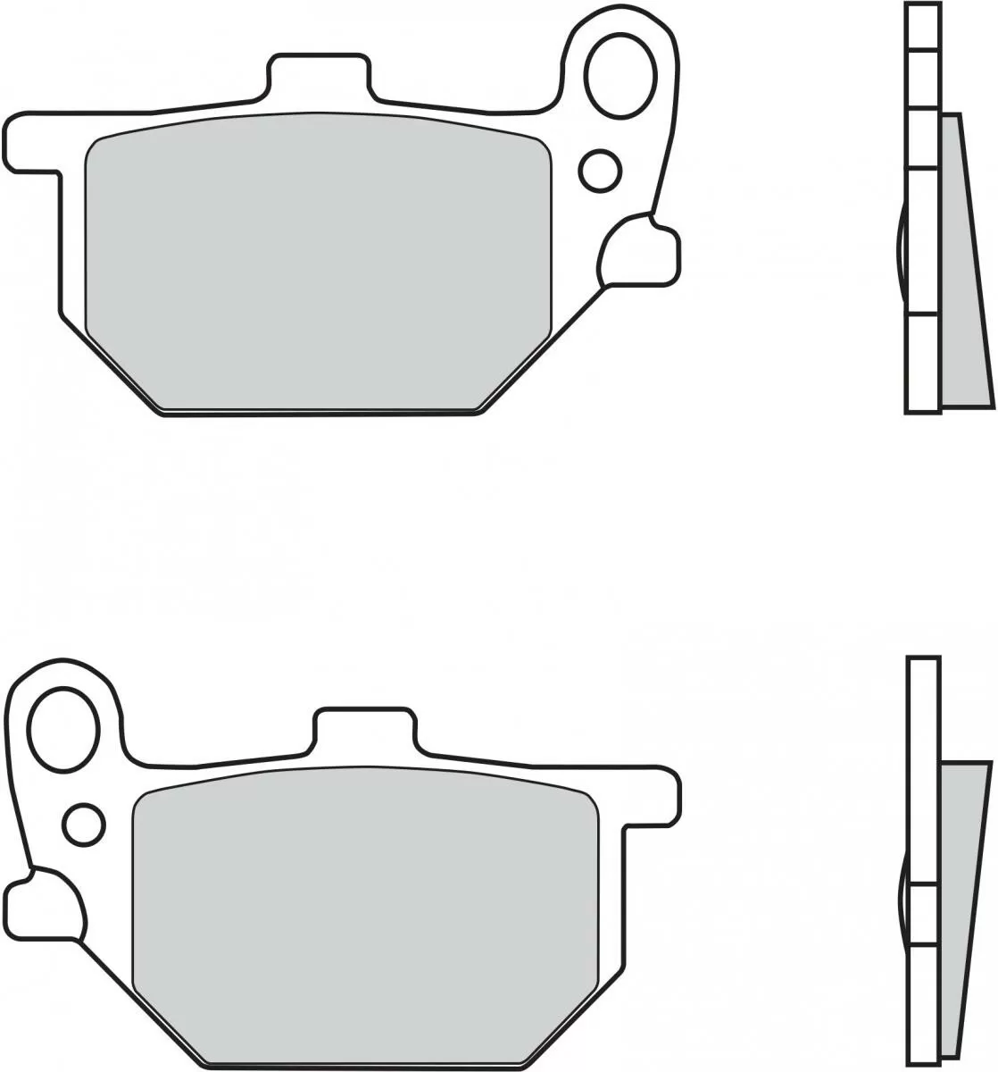 Brembo 07YA0713 Brake Pads Organic Genuine Street 