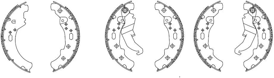 Ferodo FSB872EF Brake Shoes Eco-Friction EF / 6Pcs