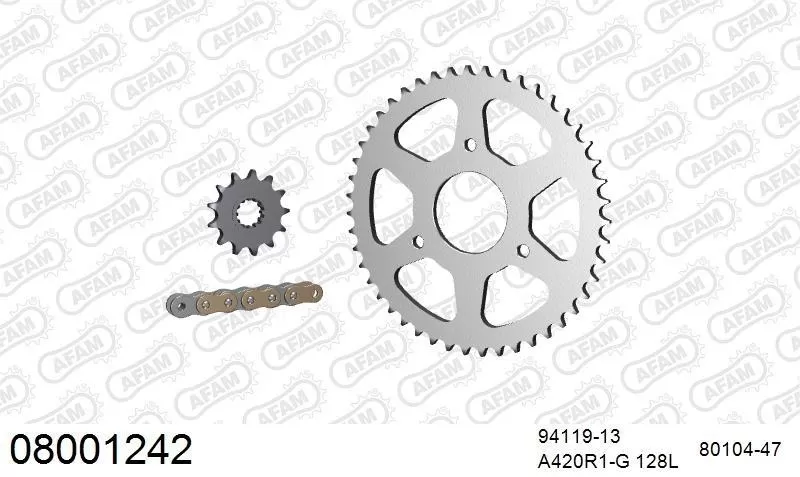 AFAM Chainset - Steel