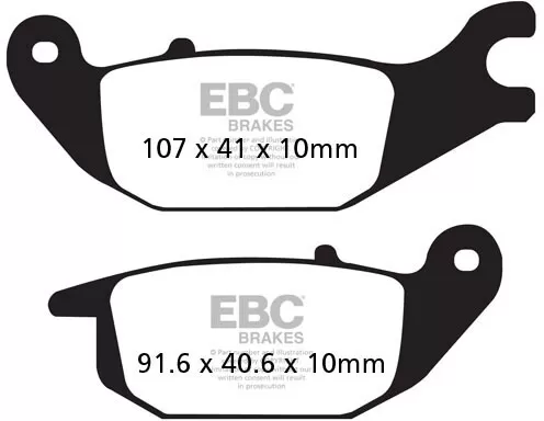 EBC Organic Brake Pads FA343