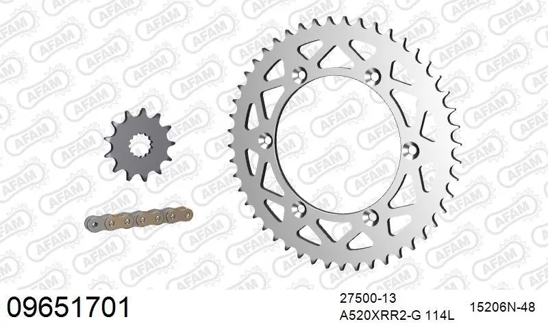 AFAM Chainset - Aluminium