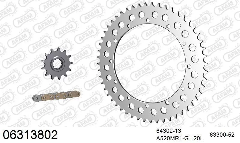 AFAM Chainset - Aluminium