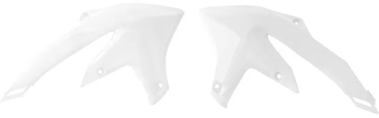Rtech Radiator Scoops White YZF 450 2023